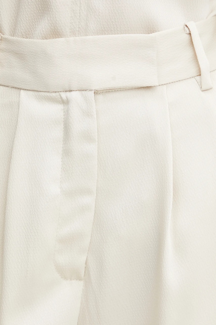 Παντελόνι Bruuns Bazaar χρώμα: μπεζ, BBW4271 φωτογραφία