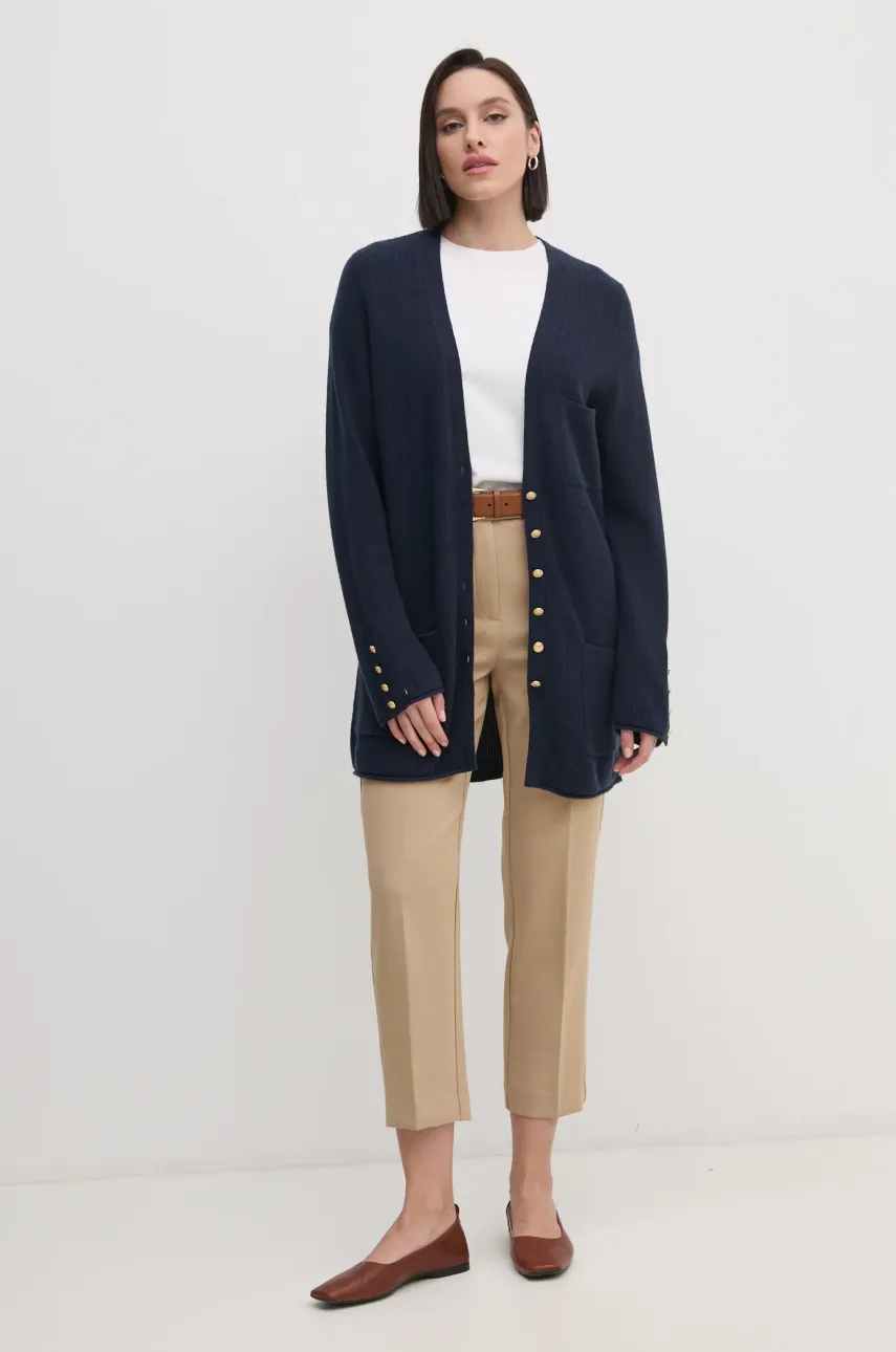 Брюки Tommy Hilfiger женские цвет бежевый прямые высокая посадка WW0WW44090 Брюки Tommy Hilfiger женские цвет бежевый прямые высокая посадка WW0WW44090