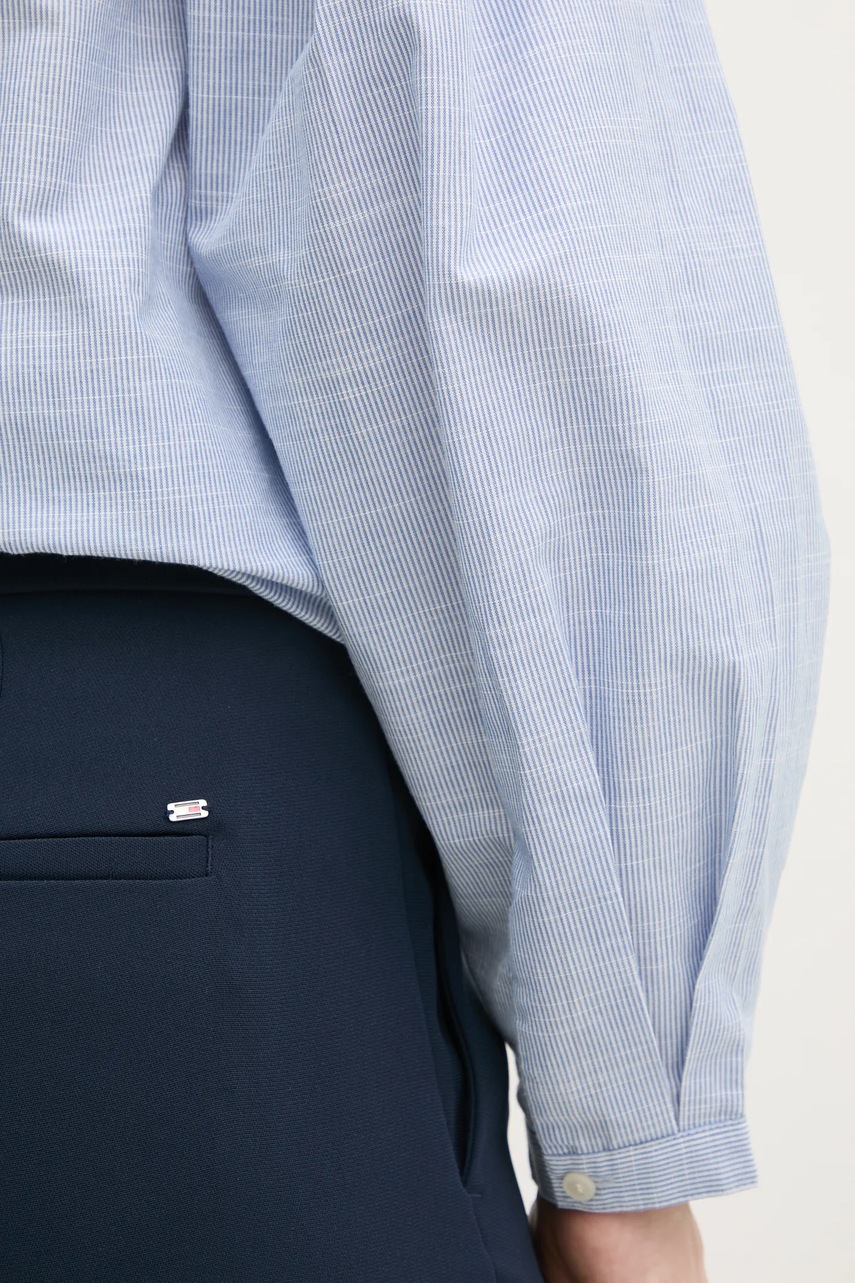 Παντελόνι Tommy Hilfiger χρώμα: ναυτικό μπλε, WW0WW45445 φωτογραφία