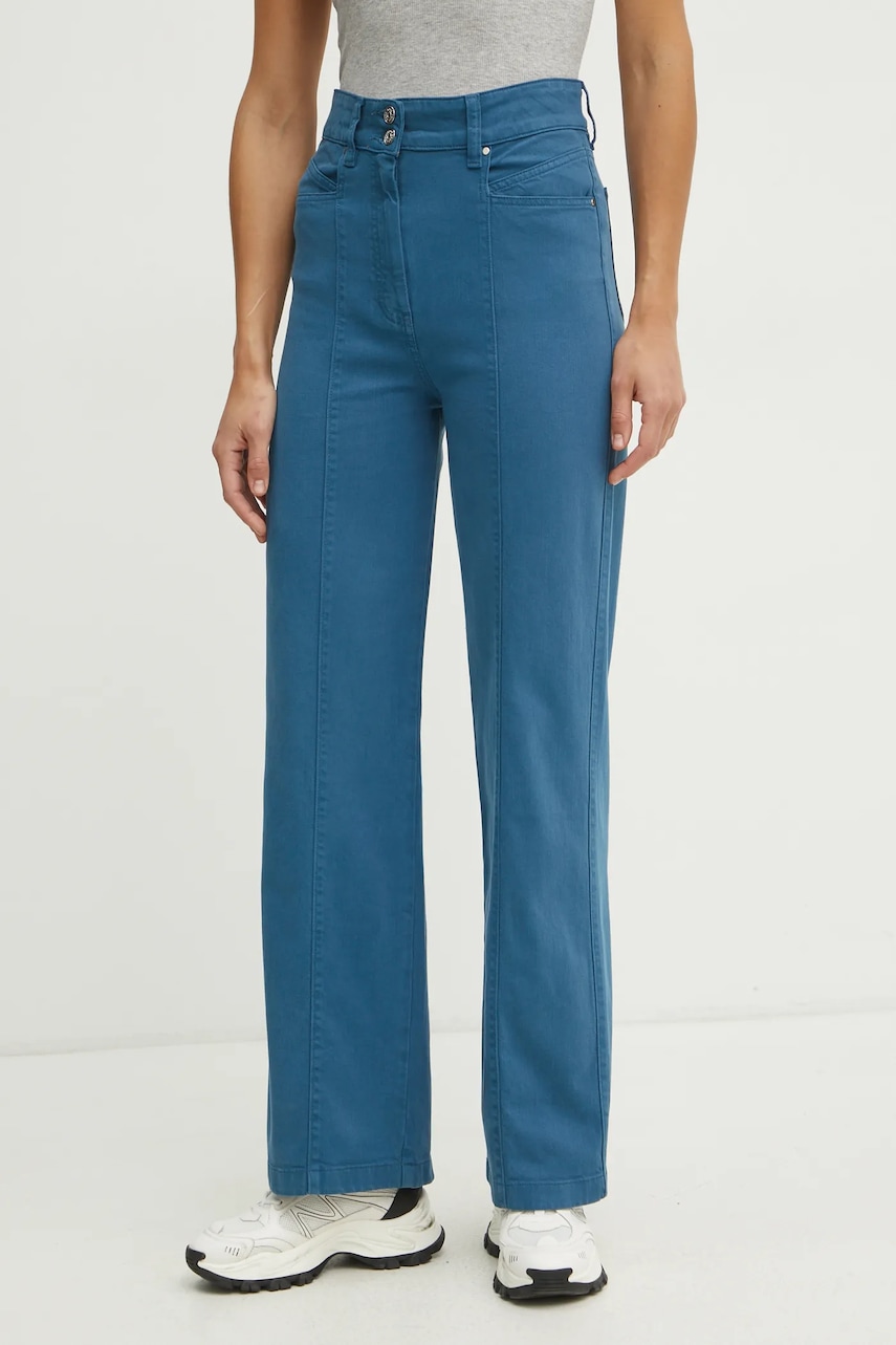 BOSS Orange jeansi femei, culoarea turcoaz, 50531036