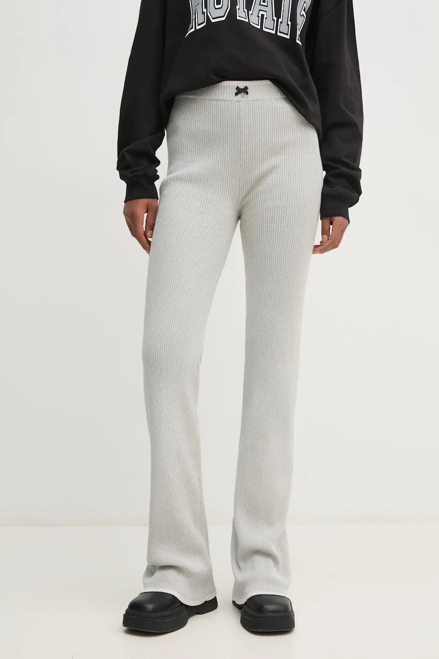 Rotate pantaloni femei, culoarea gri, neted, 1133693024 Rotate pantaloni femei, culoarea gri, neted, 1133693024