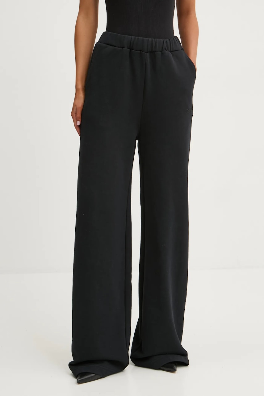 Rotate pantaloni de trening din bumbac culoarea negru, neted, 113450100 Rotate pantaloni de trening din bumbac culoarea negru, neted, 113450100