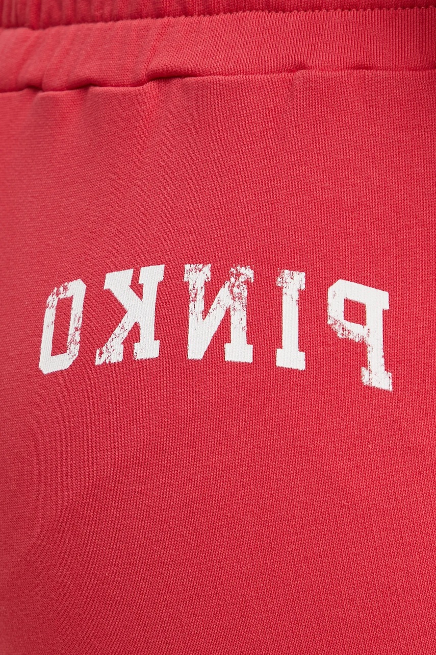 Βαμβακερό παντελόνι Pinko χρώμα: κόκκινο, 100371 A2BZ φωτογραφία