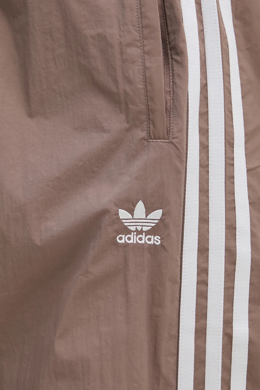 Штани adidas Originals Adicolor жіночі колір коричневий візерунок JD3126 