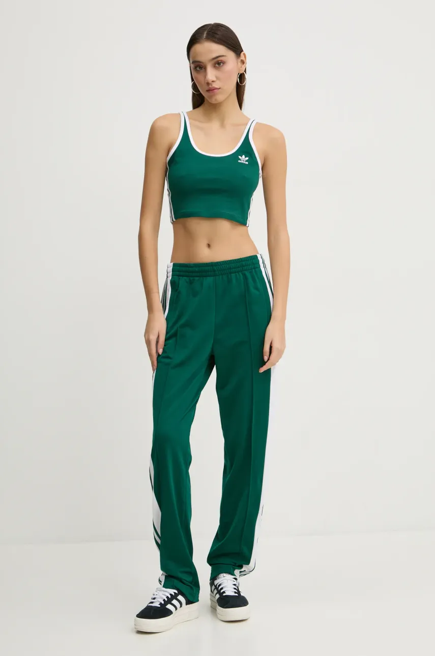 Брюки adidas Originals Adibreak женские цвет зелёный с узором JD0852 Брюки adidas Originals Adibreak женские цвет зелёный с узором JD0852