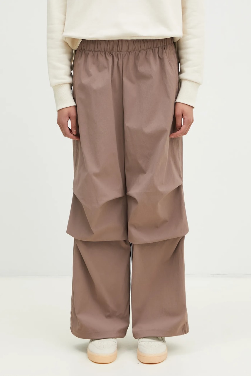 adidas Originals pantaloni de trening Essential culoarea maro, neted, JD0783 adidas Originals pantaloni de trening Essential culoarea maro, neted, JD0783