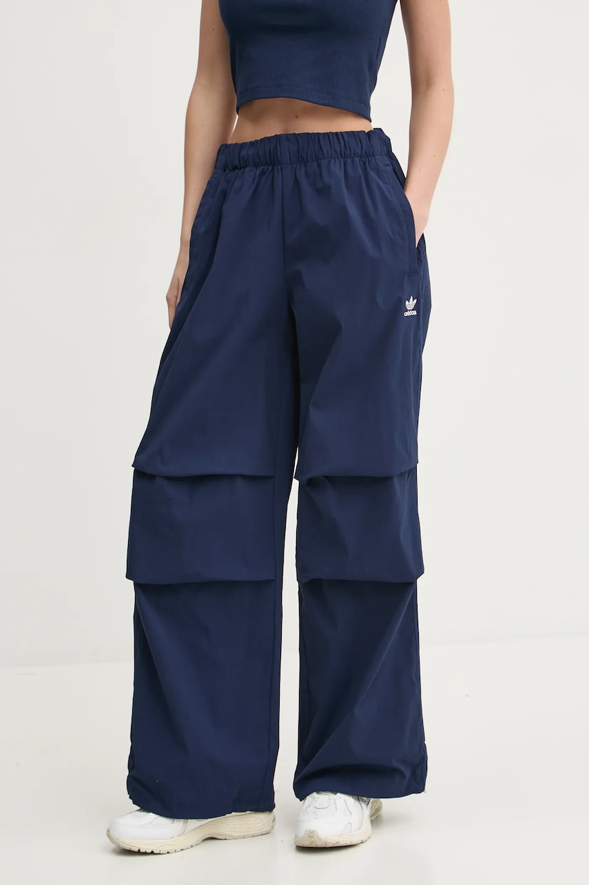 adidas Originals pantaloni de trening Essential culoarea albastru marin, uni, JD0784 adidas Originals pantaloni de trening Essential culoarea albastru marin, uni, JD0784