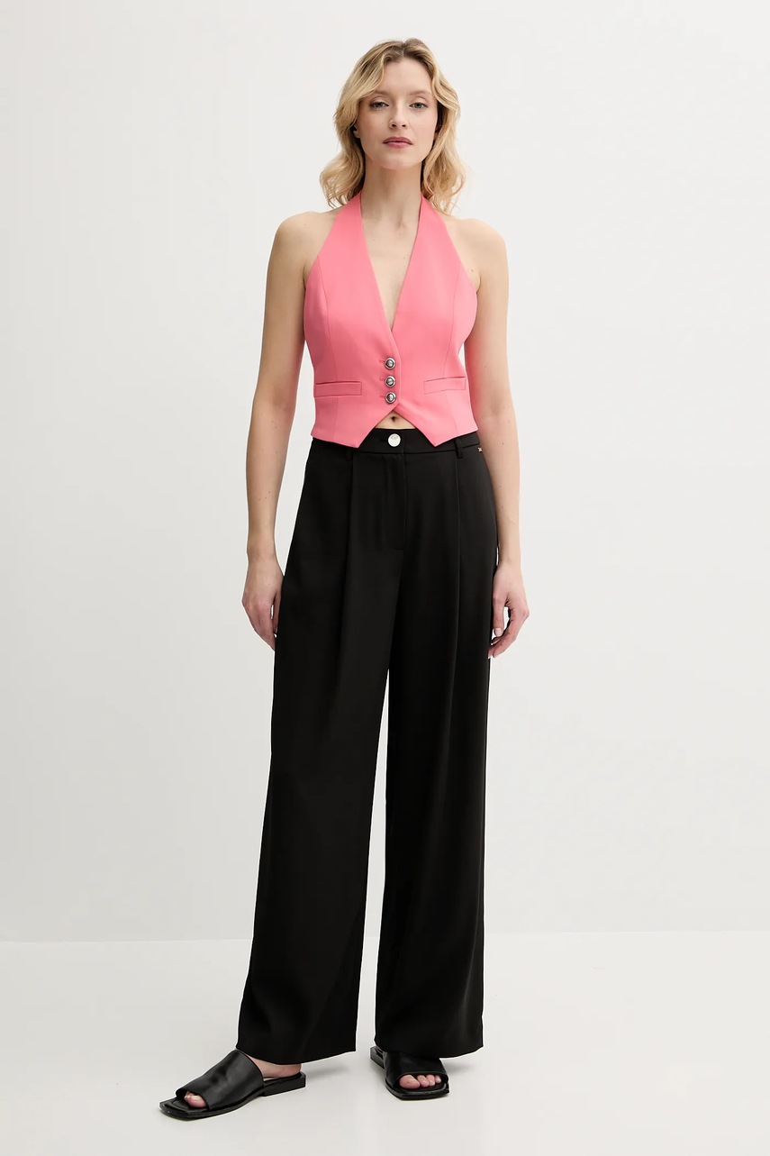 Брюки Armani Exchange цвет чёрный широкие высокая посадка XW000437 AF12749 Брюки Armani Exchange цвет чёрный широкие высокая посадка XW000437 AF12749