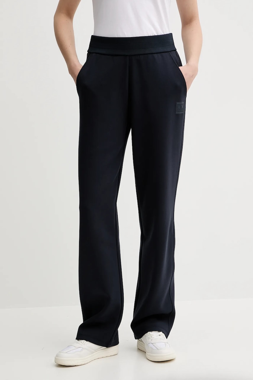 Armani Exchange pantaloni de trening culoarea bleumarin, uni, XW000508 AF12819