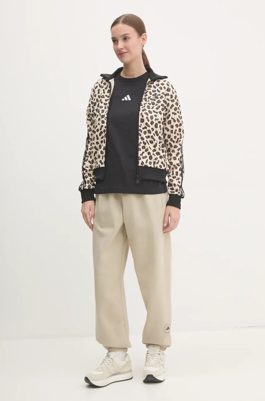 Спортивные штаны adidas by Stella McCartney цвет бежевый с принтом JI5168 Спортивные штаны adidas by Stella McCartney цвет бежевый с принтом JI5168