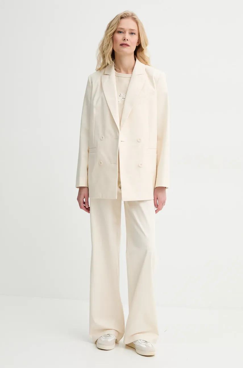 Хлопковые брюки A.P.C. pantalon margaret женские цвет бежевый широкие высокая посадка COHFU.F08476 Хлопковые брюки A.P.C. pantalon margaret женские цвет бежевый широкие высокая посадка COHFU.F08476