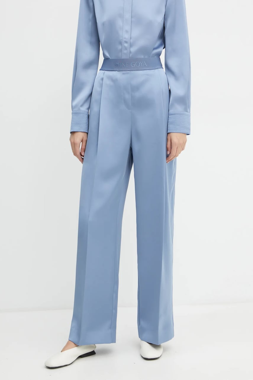 Stine Goya pantaloni femei, lat, high waist, SG-PS25-P039-2261 Stine Goya pantaloni femei, lat, high waist, SG-PS25-P039-2261