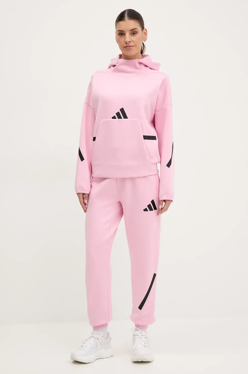 Спортивные штаны adidas Z.N.E. женские цвет розовый JC5405 Спортивные штаны adidas Z.N.E. женские цвет розовый JC5405