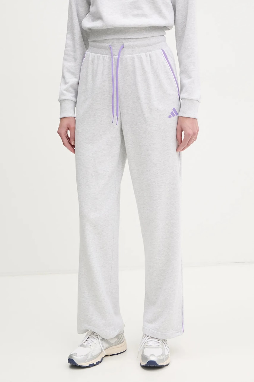 Levně Tepláky adidas W CB Color Pop šedá barva, s potiskem, JN6992