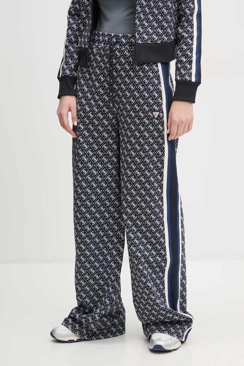 

Спортен панталон Guess JEAN в тъмносиньо с десен V5RB03 KCO90, Тъмносин