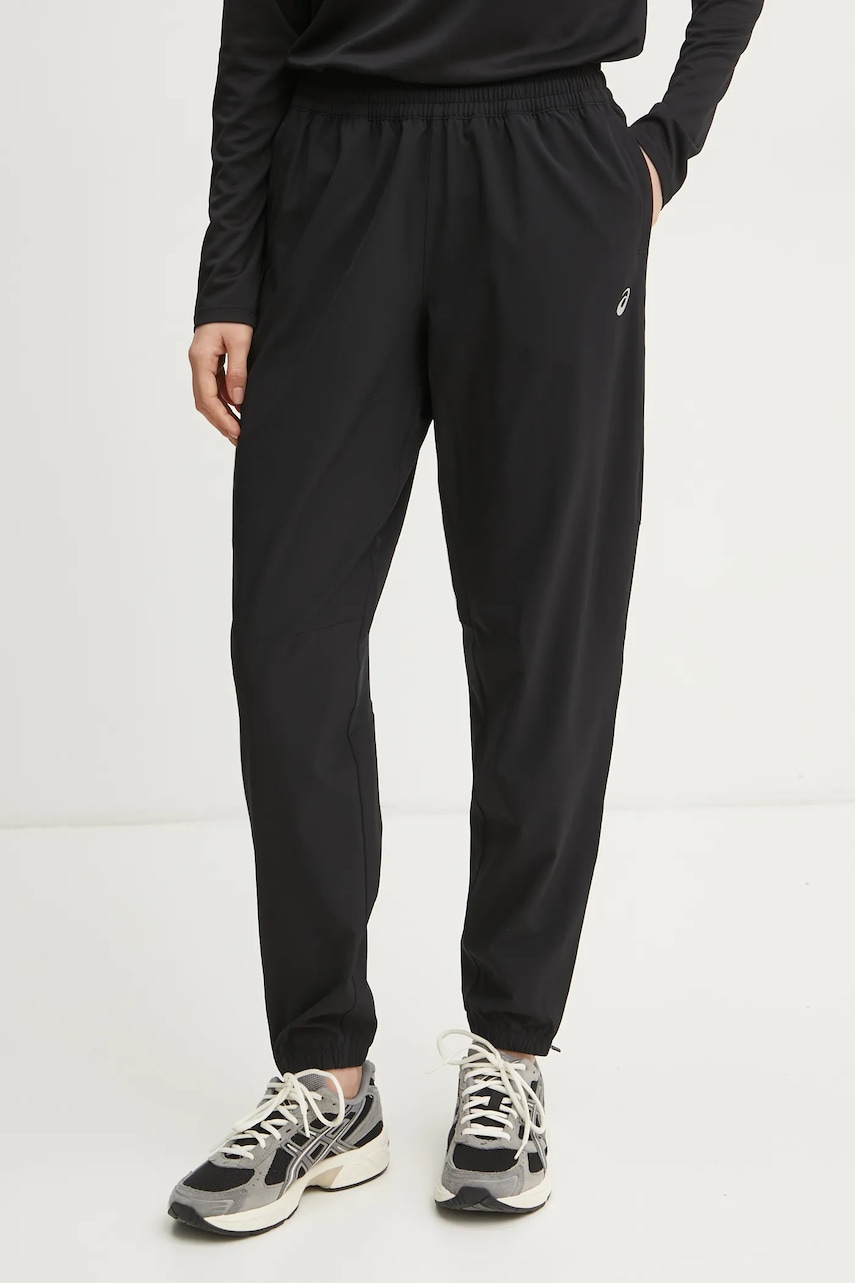 Asics pantaloni de alergare Core culoarea negru, neted, 2012D176 Asics pantaloni de alergare Core culoarea negru, neted, 2012D176