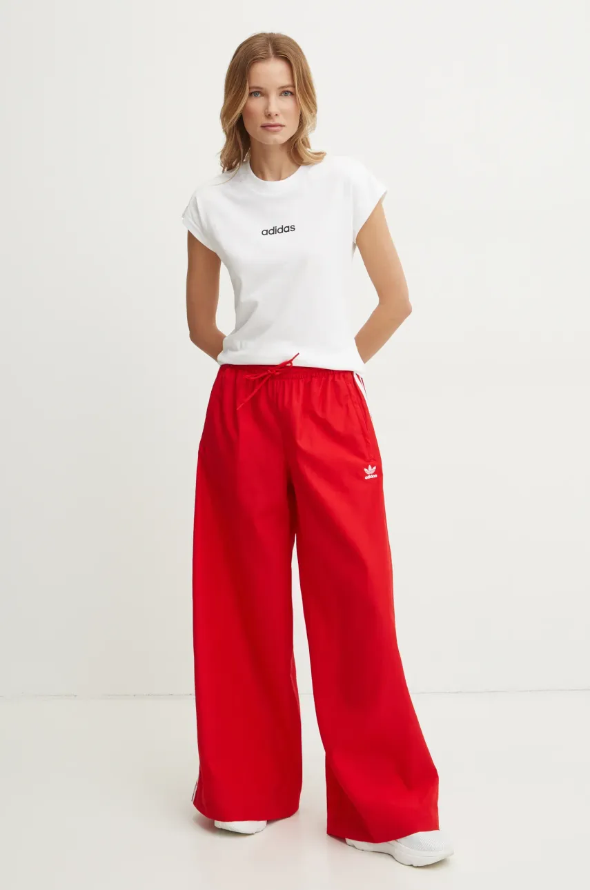 Спортивные штаны adidas Originals OVERSIZED TP цвет красный с аппликацией JD3388 Спортивные штаны adidas Originals OVERSIZED TP цвет красный с аппликацией JD3388