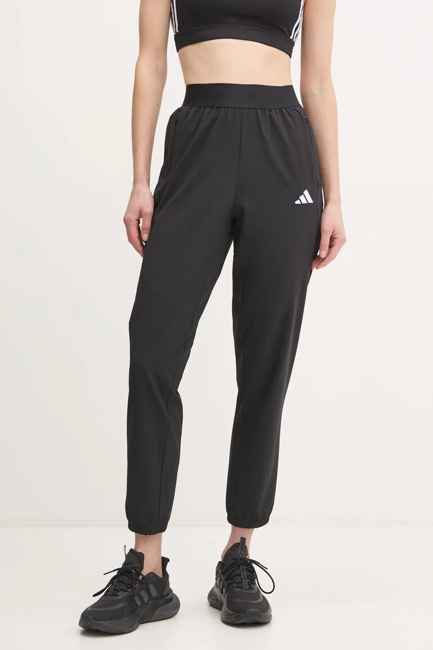adidas Performance pantaloni de antrenament Designed for Training culoarea negru, neted, IW6396