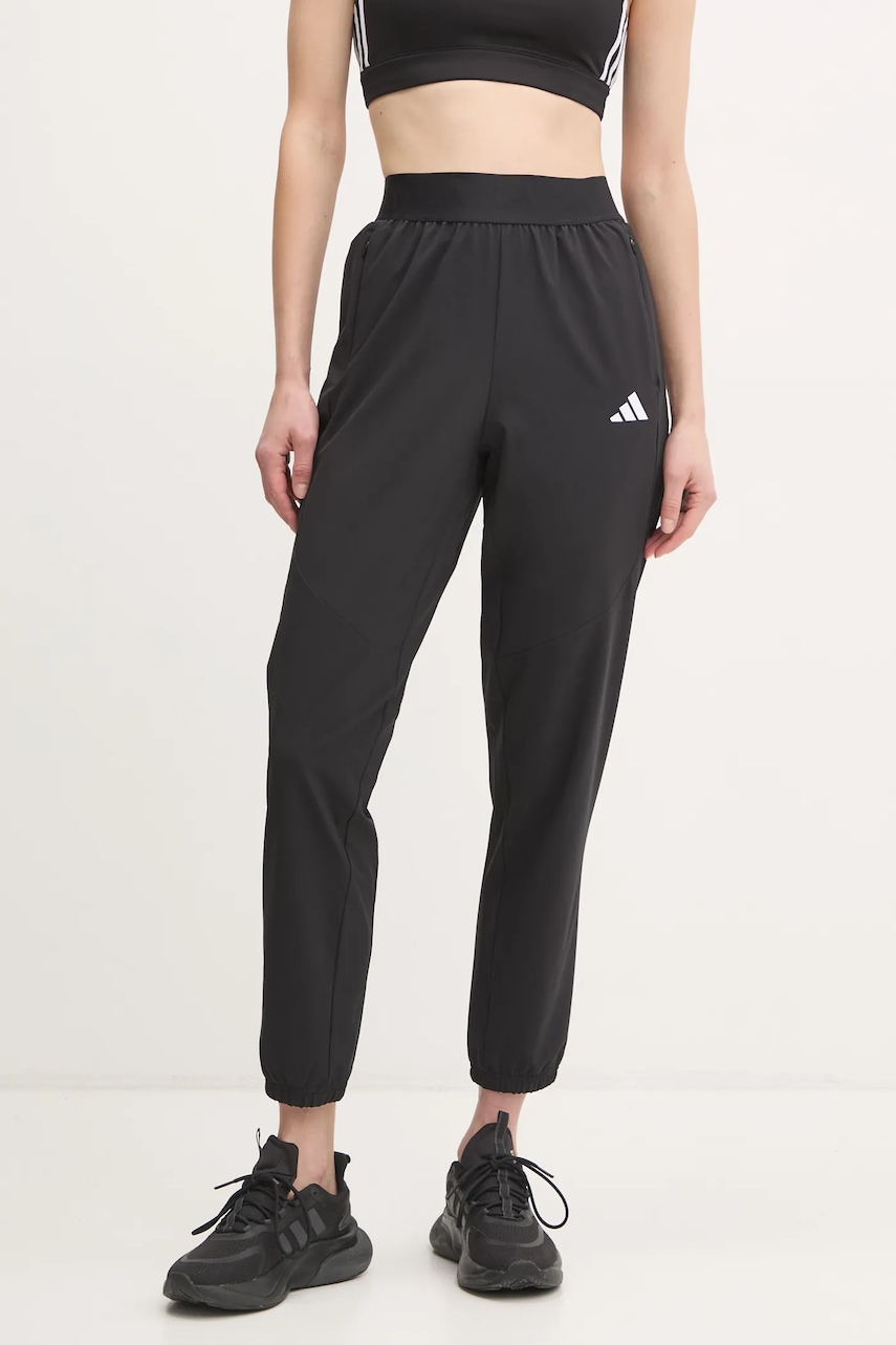 adidas Performance pantaloni de antrenament Designed for Training culoarea negru, neted, IW6396