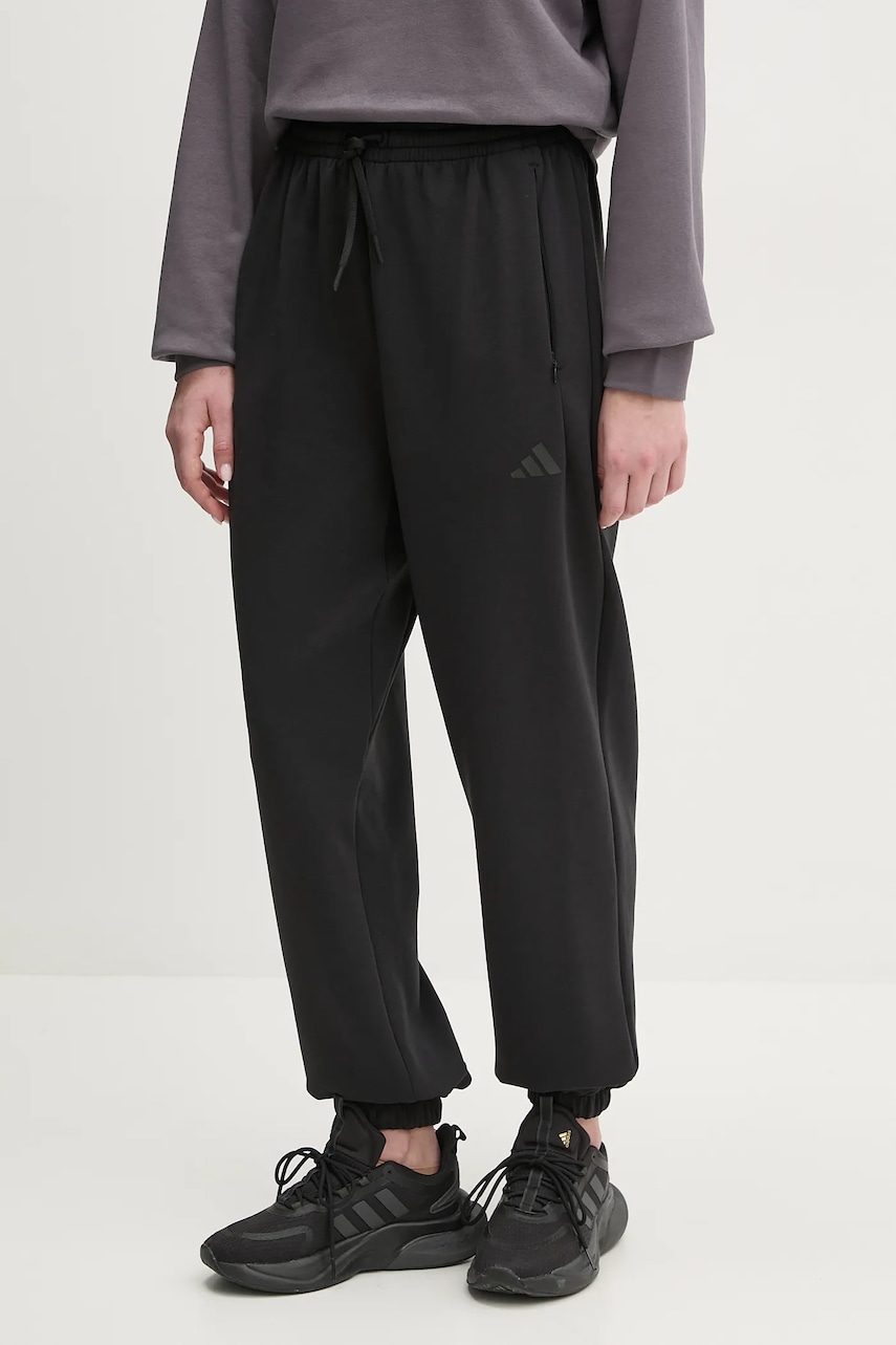 adidas Performance pantaloni de antrenament Designed for Training culoarea negru, neted, JP2644 adidas Performance pantaloni de antrenament Designed for Training culoarea negru, neted, JP2644