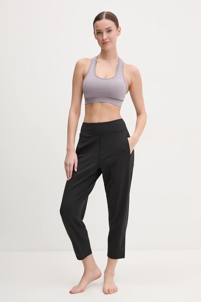 Штаны для йоги adidas Performance All Me цвет чёрный однотонные JH1483 Штаны для йоги adidas Performance All Me цвет чёрный однотонные JH1483