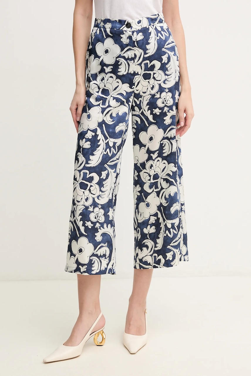 Marella pantaloni Emme by Marella femei, lat, high waist, 2515131181200 Marella pantaloni Emme by Marella femei, lat, high waist, 2515131181200