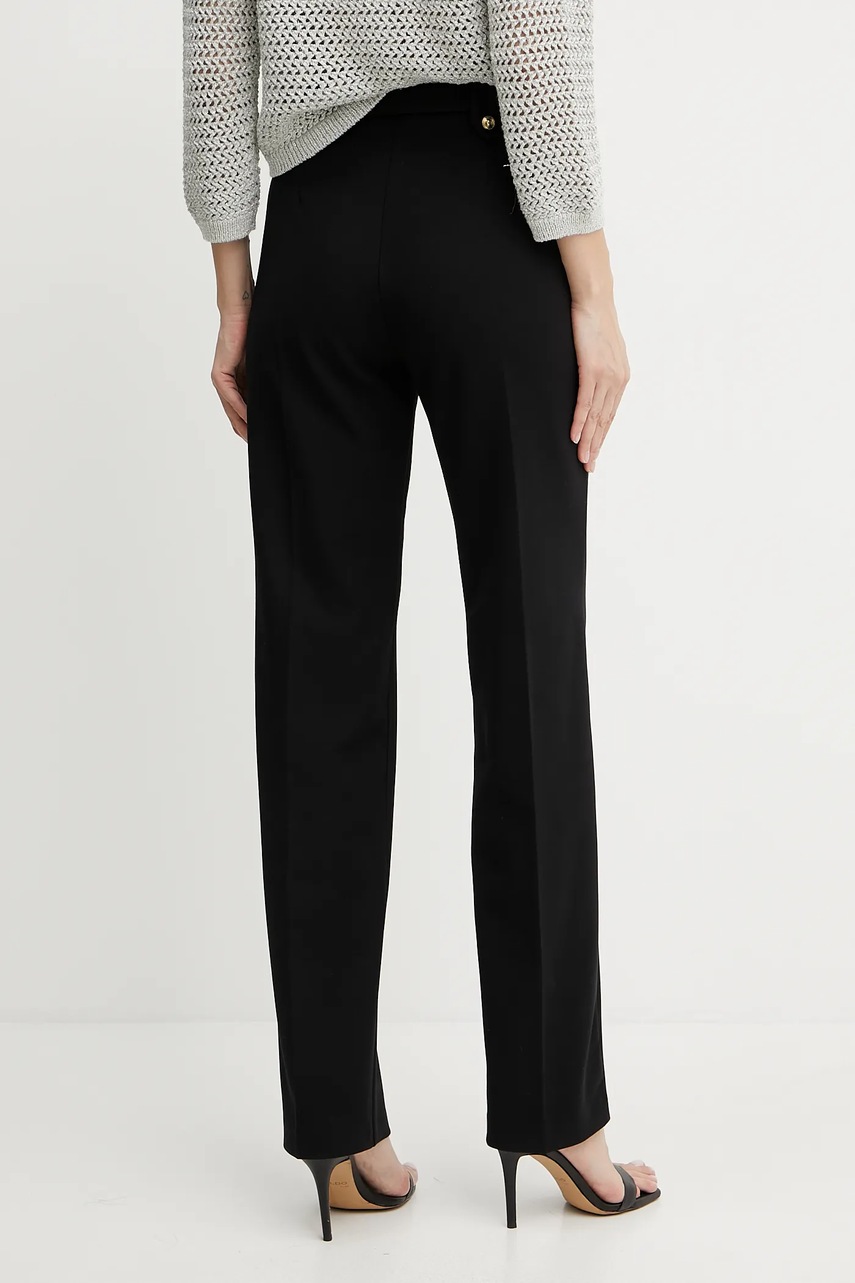 Брюки Versace Jeans Couture цвет чёрный прямые высокая посадка 78HAA111 N0356 Брюки Versace Jeans Couture цвет чёрный прямые высокая посадка 78HAA111 N0356