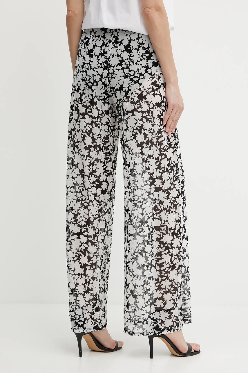 Παντελόνι MICHAEL Michael Kors χρώμα: μαύρο, MM55128 φωτογραφία