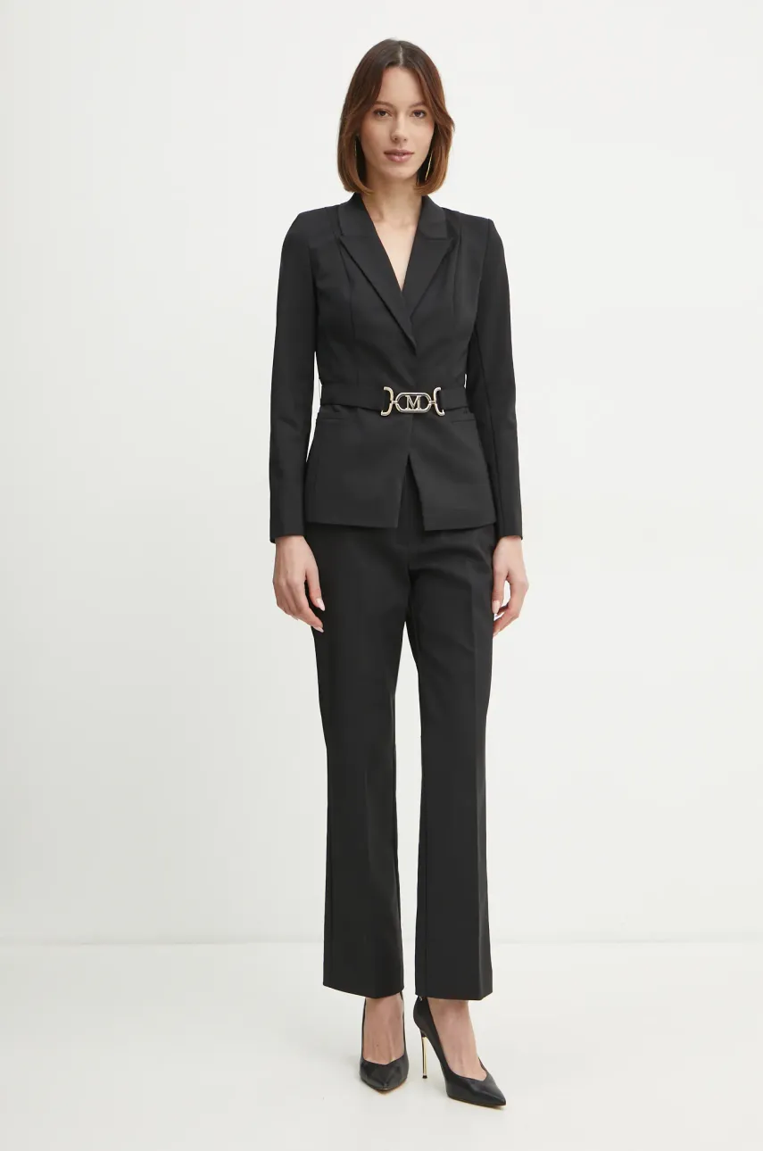 Брюки Marciano Guess SHAYLA женские цвет чёрный прямые высокая посадка 5RGB09 9544Z Брюки Marciano Guess SHAYLA женские цвет чёрный прямые высокая посадка 5RGB09 9544Z