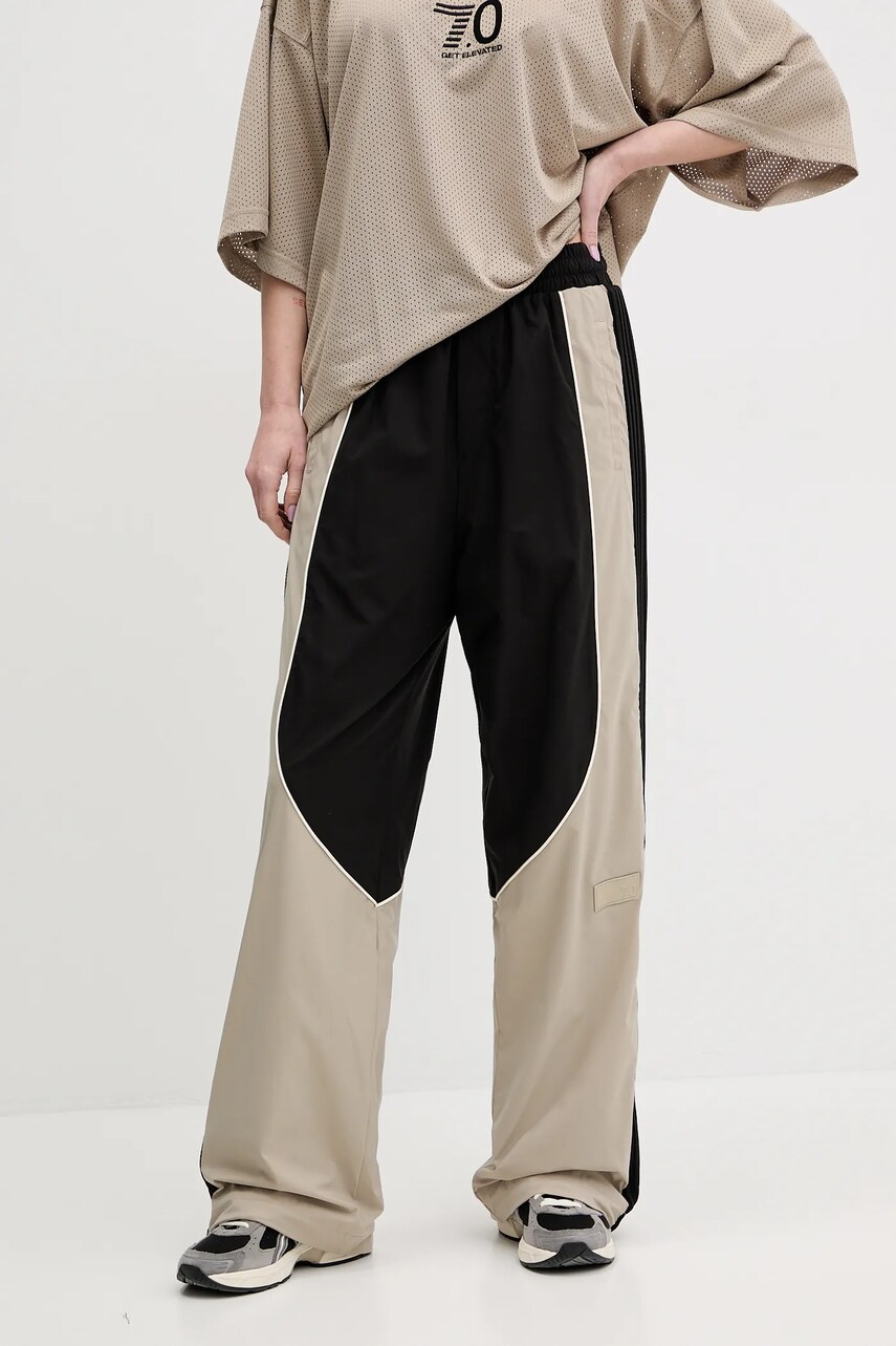 EA7 Emporio Armani pantaloni de trening femei, culoarea negru, cu imprimeu, AF14333.7X000087