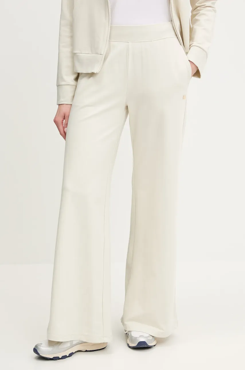 Levně Tepláky EA7 Emporio Armani béžová barva, AF13135.7W000083