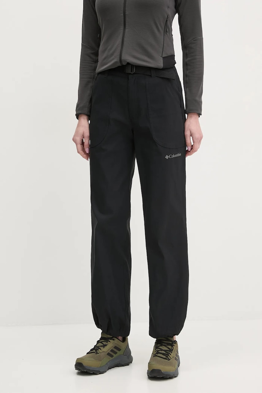 Columbia pantaloni de exterior Brea Falls culoarea negru, 2086004