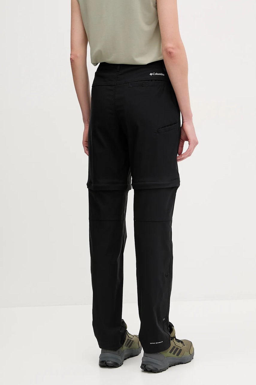 Παντελόνι εξωτερικού χώρου Columbia Leslie Falls χρώμα: μαύρο, 2087064 φωτογραφία