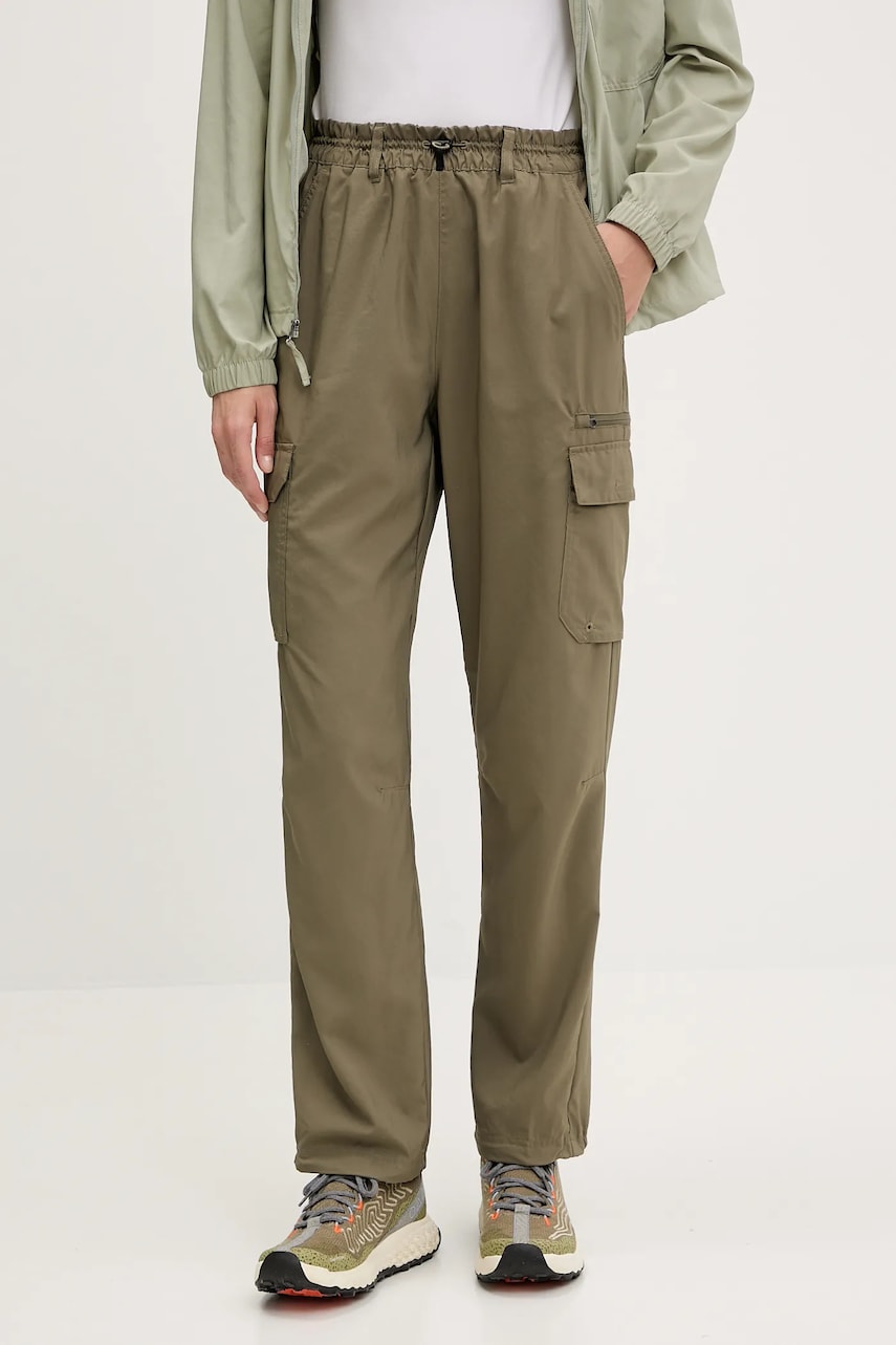 Columbia pantaloni de exterior Skien Valley culoarea verde, 2119143