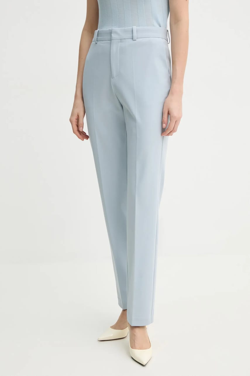 AERON pantaloni LOUI femei, fason tigareta, high waist, PA307557