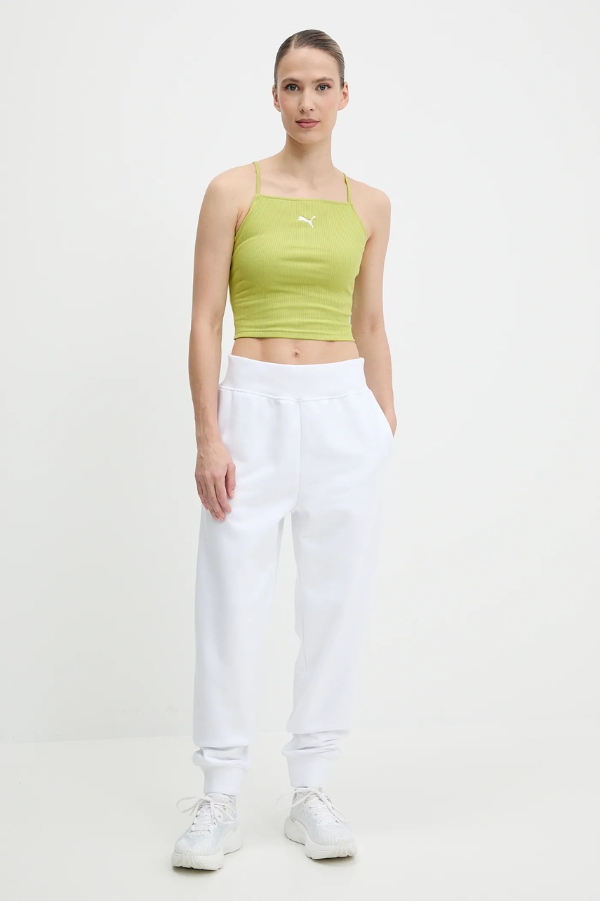 Спортивные штаны цвет белый с аппликацией LVGWS5P608