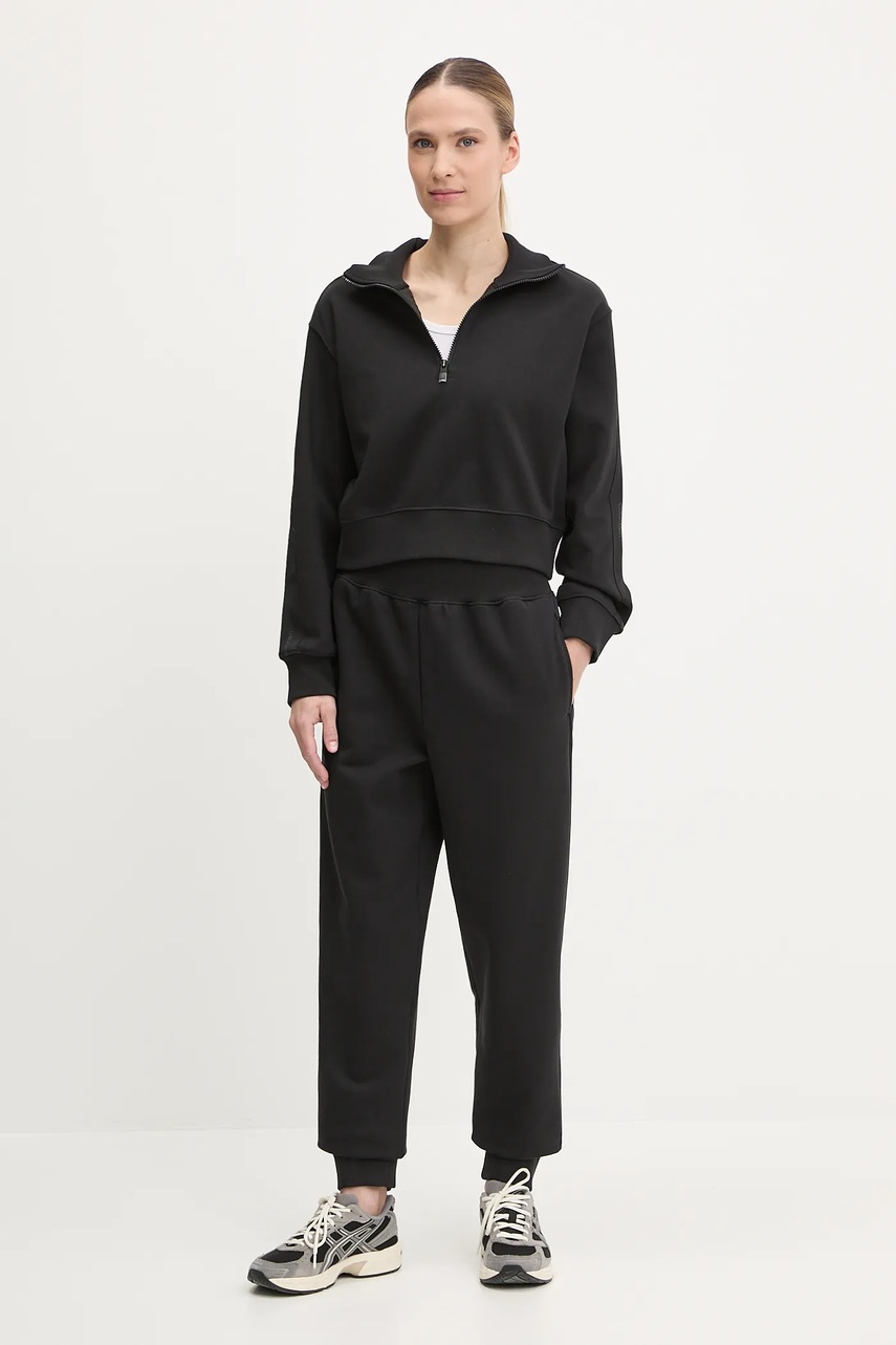 Спортивные штаны цвет чёрный с аппликацией LVGWS5P608