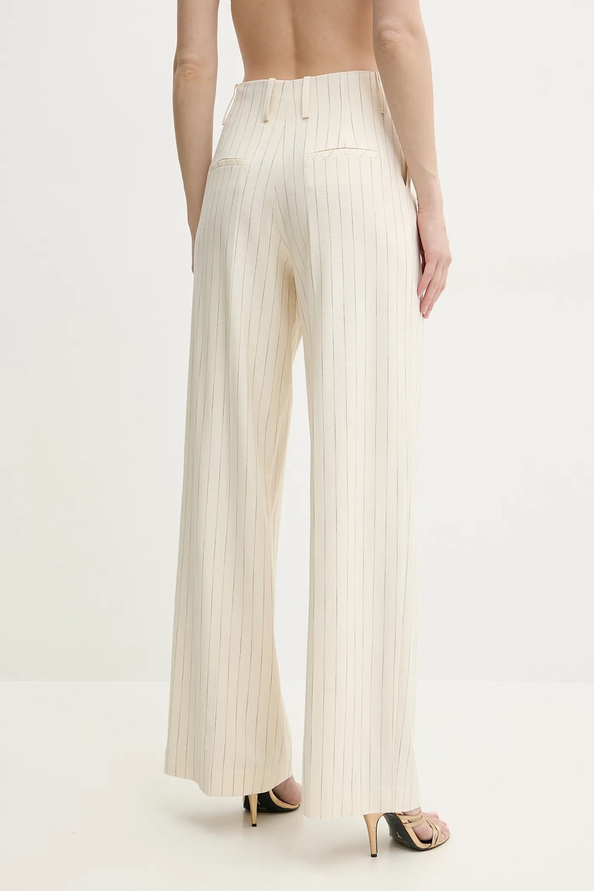 Παντελόνι Simona Corsellini χρώμα: μπεζ, P25CPPA019 φωτογραφία