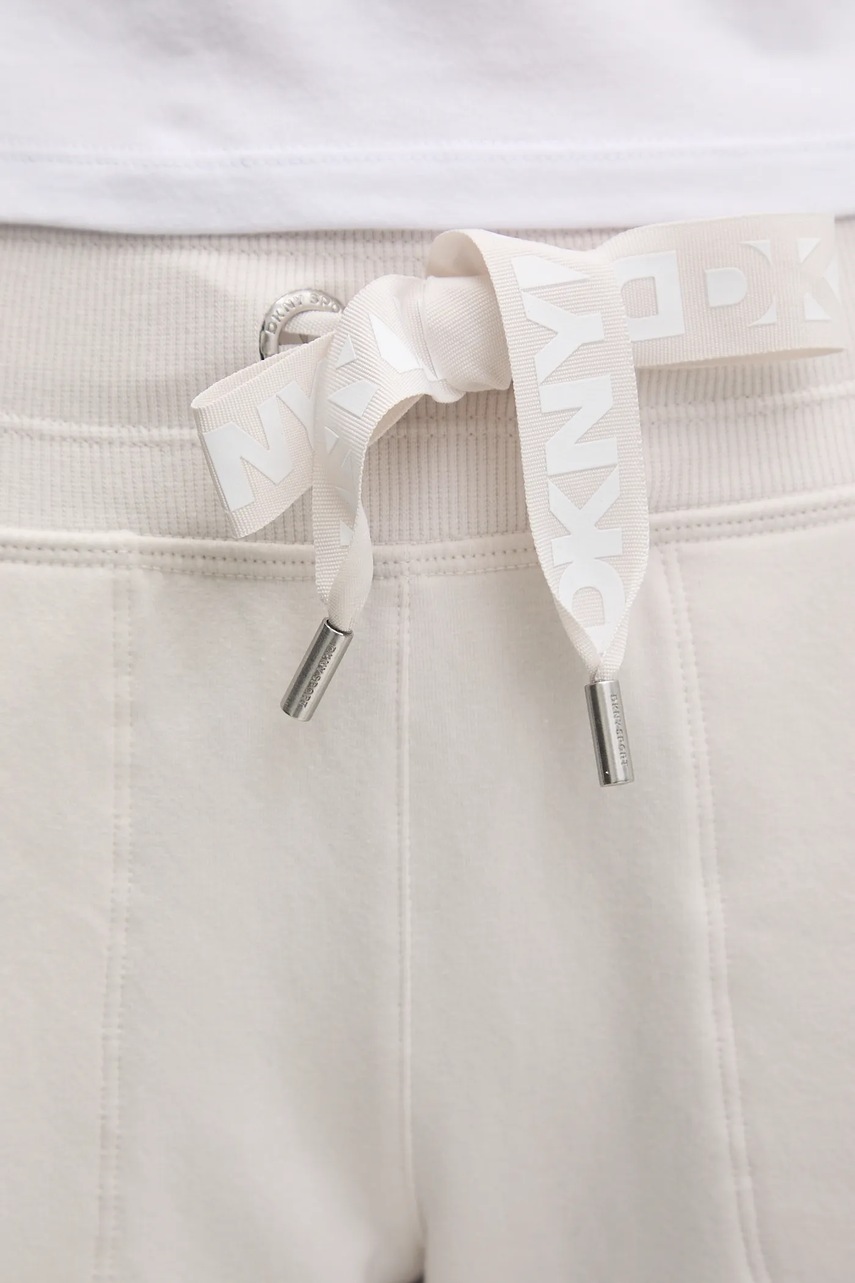 Παντελόνι φόρμας Dkny χρώμα: μπεζ, DP5P3496 φωτογραφία