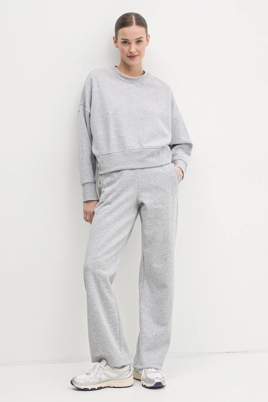 Спортивные штаны Dkny цвет серый меланж DP5P3561 Спортивные штаны Dkny цвет серый меланж DP5P3561