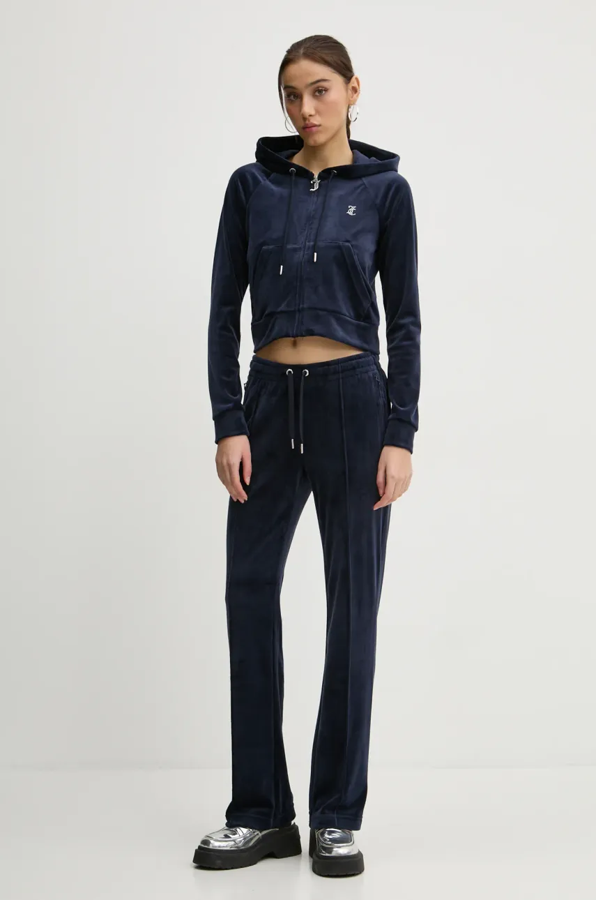 Спортивные штаны Juicy Couture цвет синий с аппликацией JCAPW045 Спортивные штаны Juicy Couture цвет синий с аппликацией JCAPW045