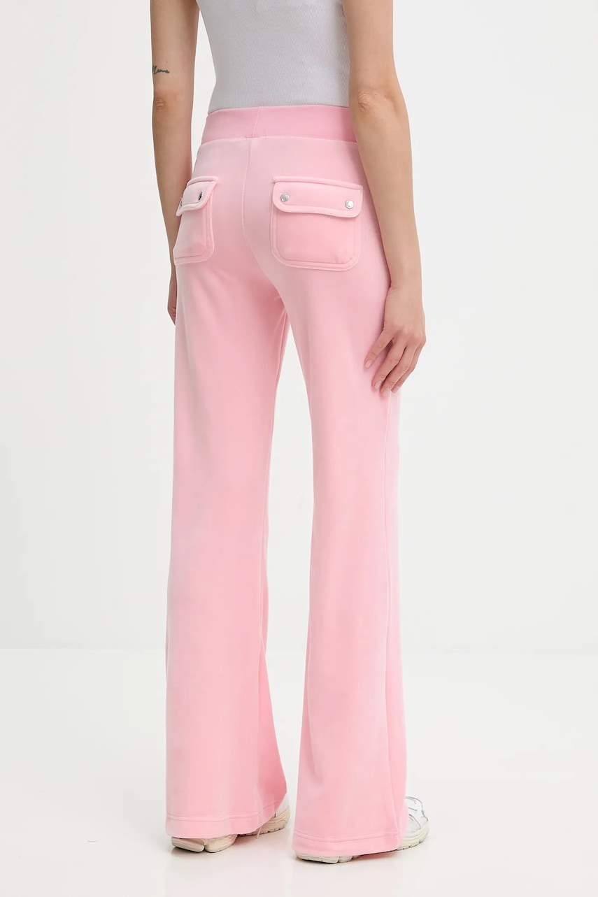 Juicy Couture teplákové nohavice dámske LAYLA POCKET LR