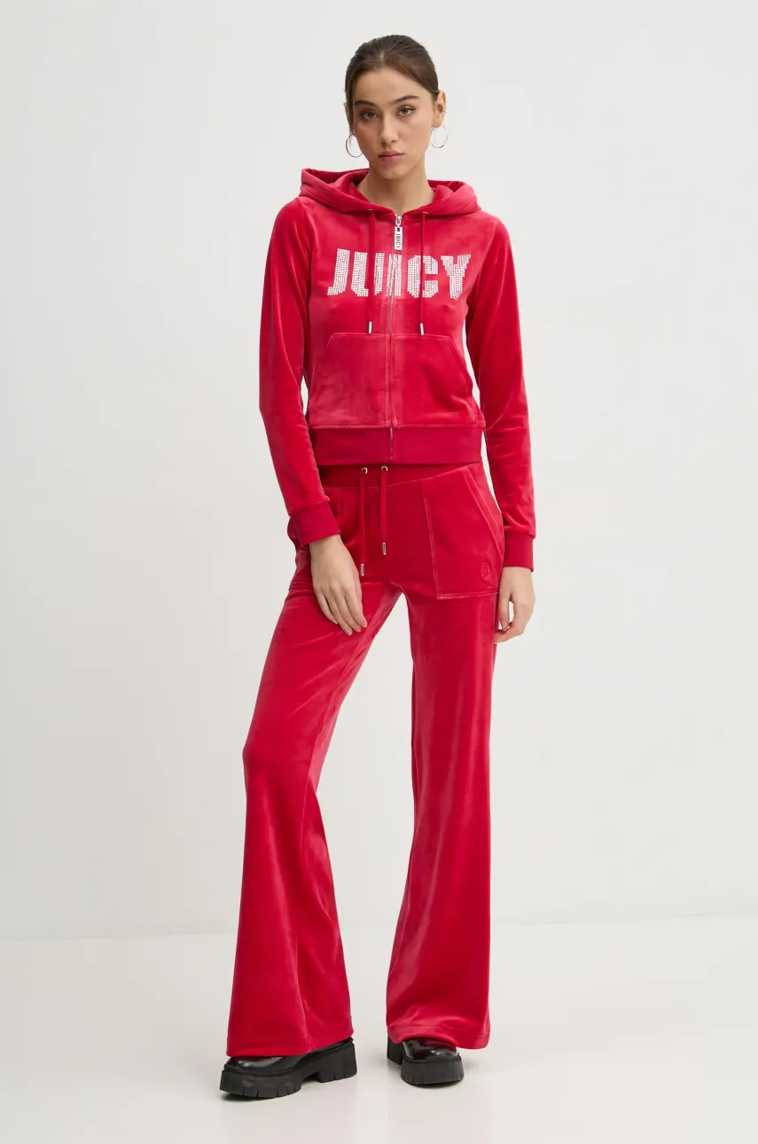 Спортивные штаны Juicy Couture цвет красный однотонные JCSEBJ001 Спортивные штаны Juicy Couture цвет красный однотонные JCSEBJ001