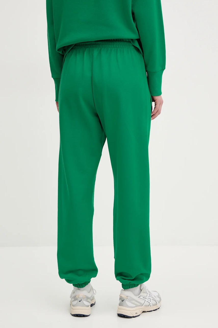 adidas pamut melegítőnadrág ALL SZN zöld, női, sima, JD4724 termék 2. képe