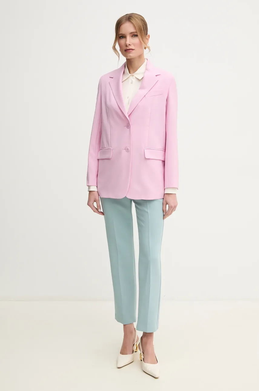 Брюки Weekend Max Mara женские цвет бирюзовый прямые высокая посадка 2515131031600 Брюки Weekend Max Mara женские цвет бирюзовый прямые высокая посадка 2515131031600