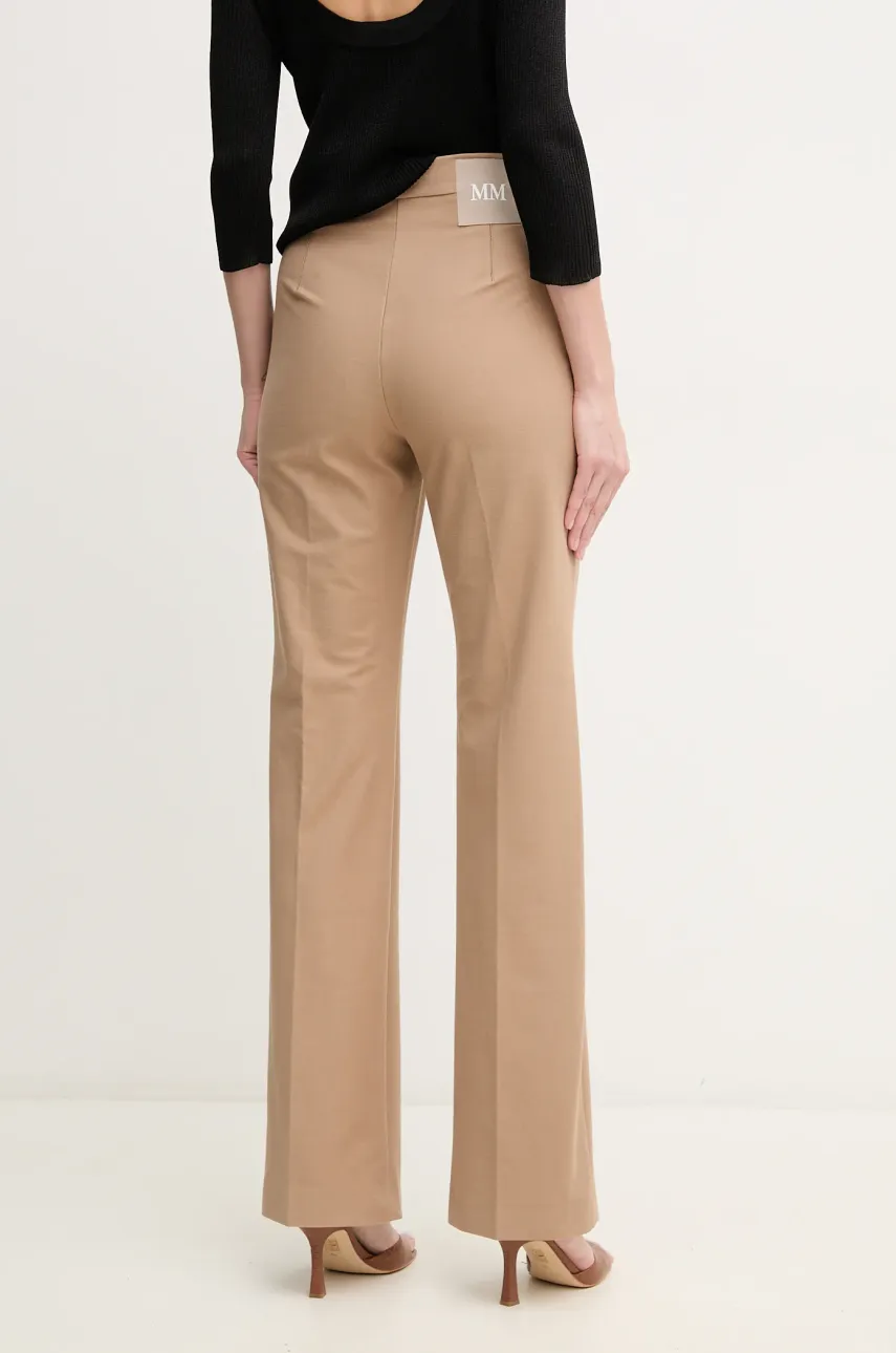 Брюки MM женские цвет бежевый прямые высокая посадка 2516781028600 Брюки MM женские цвет бежевый прямые высокая посадка 2516781028600