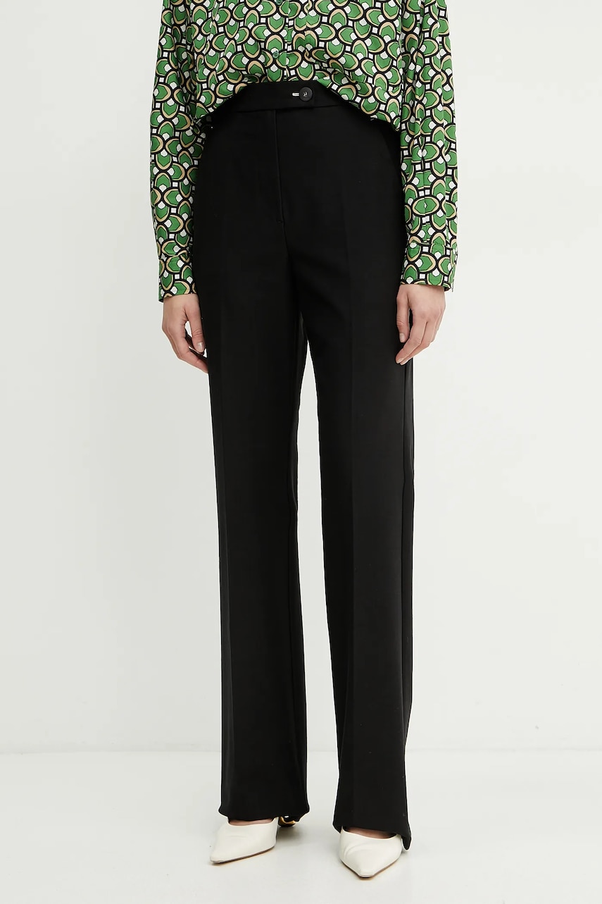 MM pantaloni femei, culoarea negru, drept, high waist, 2516781028600 MM pantaloni femei, culoarea negru, drept, high waist, 2516781028600