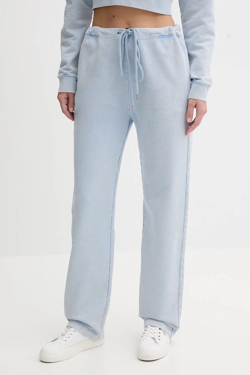 Moschino Jeans pantaloni de trening din bumbac uni, 0305 3730