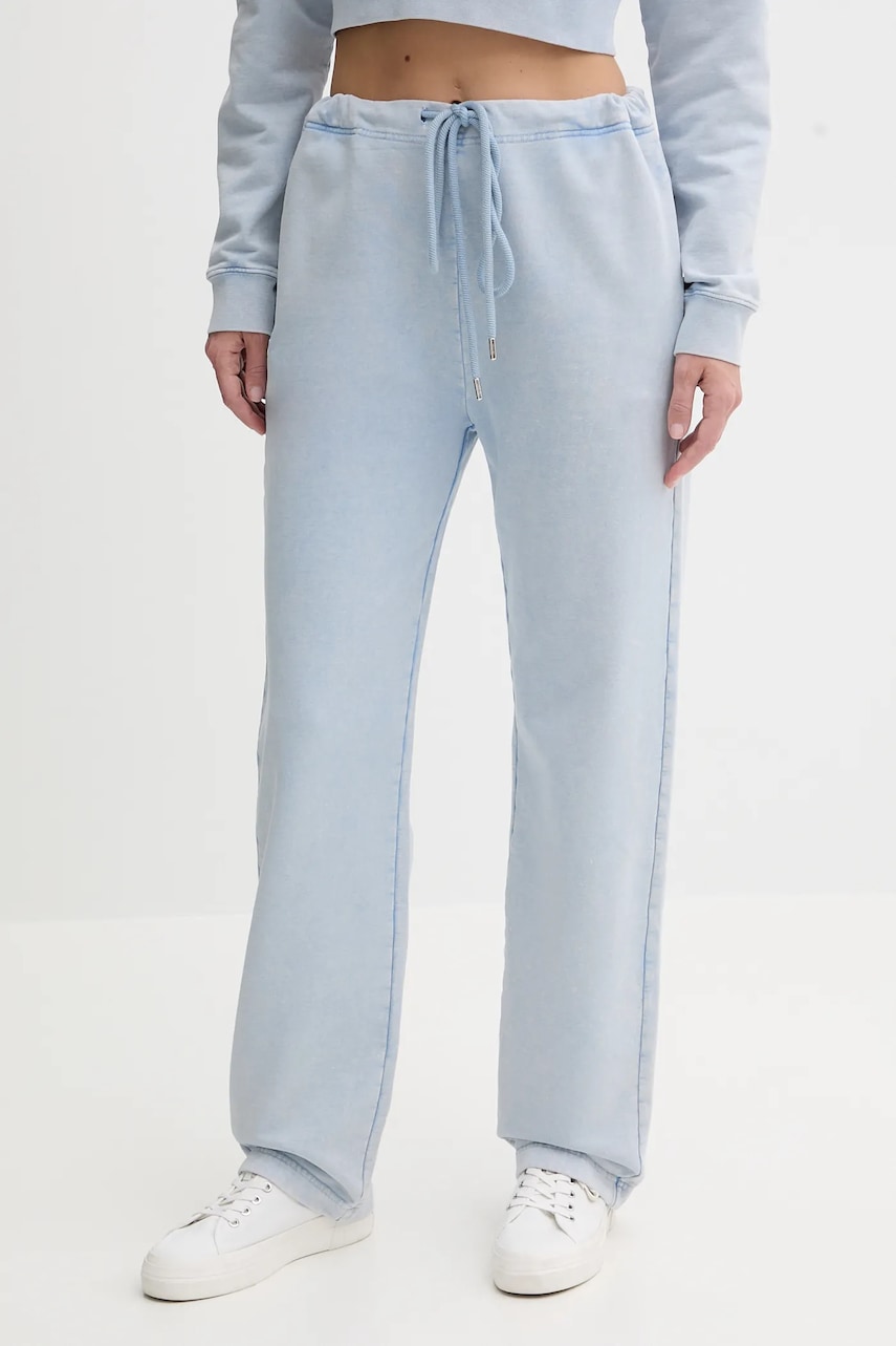Moschino Jeans pantaloni de trening din bumbac uni, 0305 3730