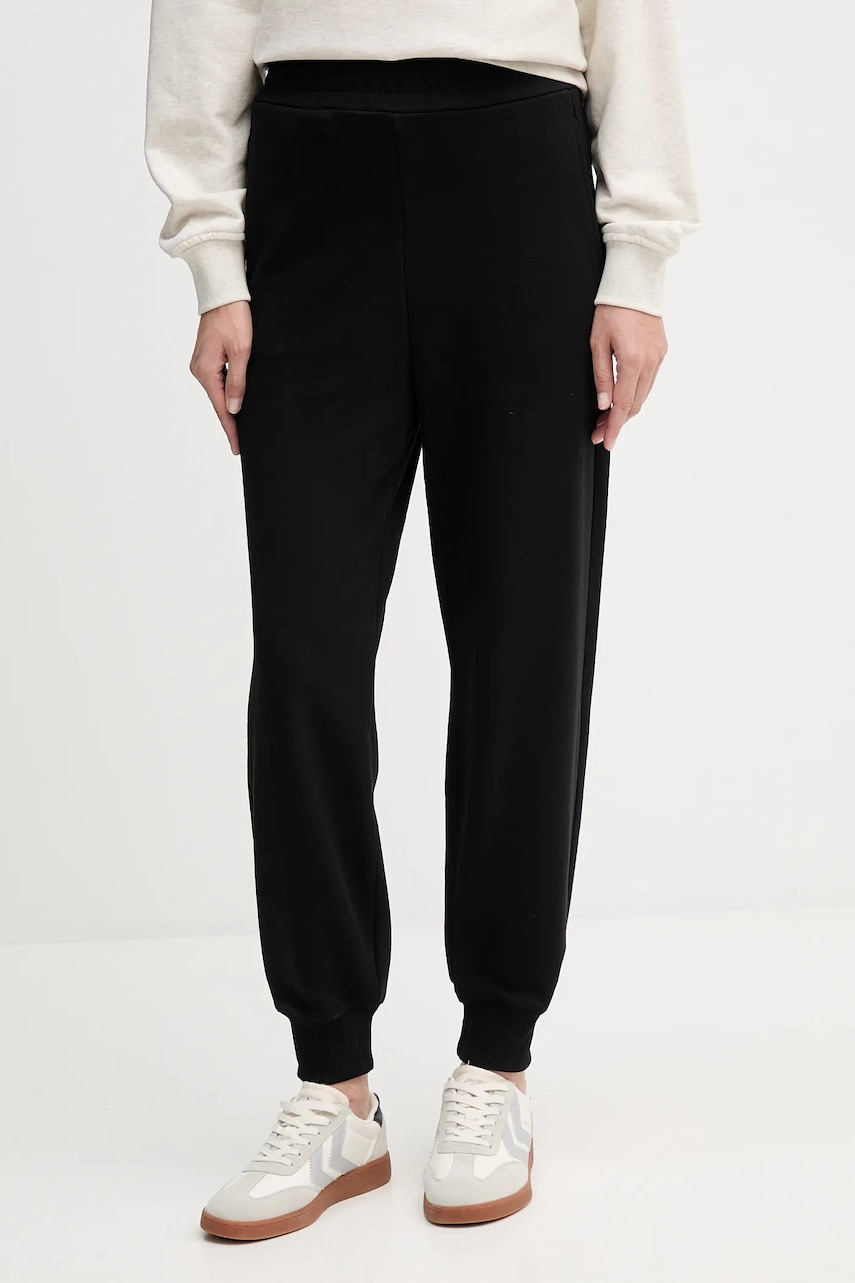 United Colors of Benetton pantaloni de trening din bumbac culoarea bleumarin, uni, 3UNIDF01A
